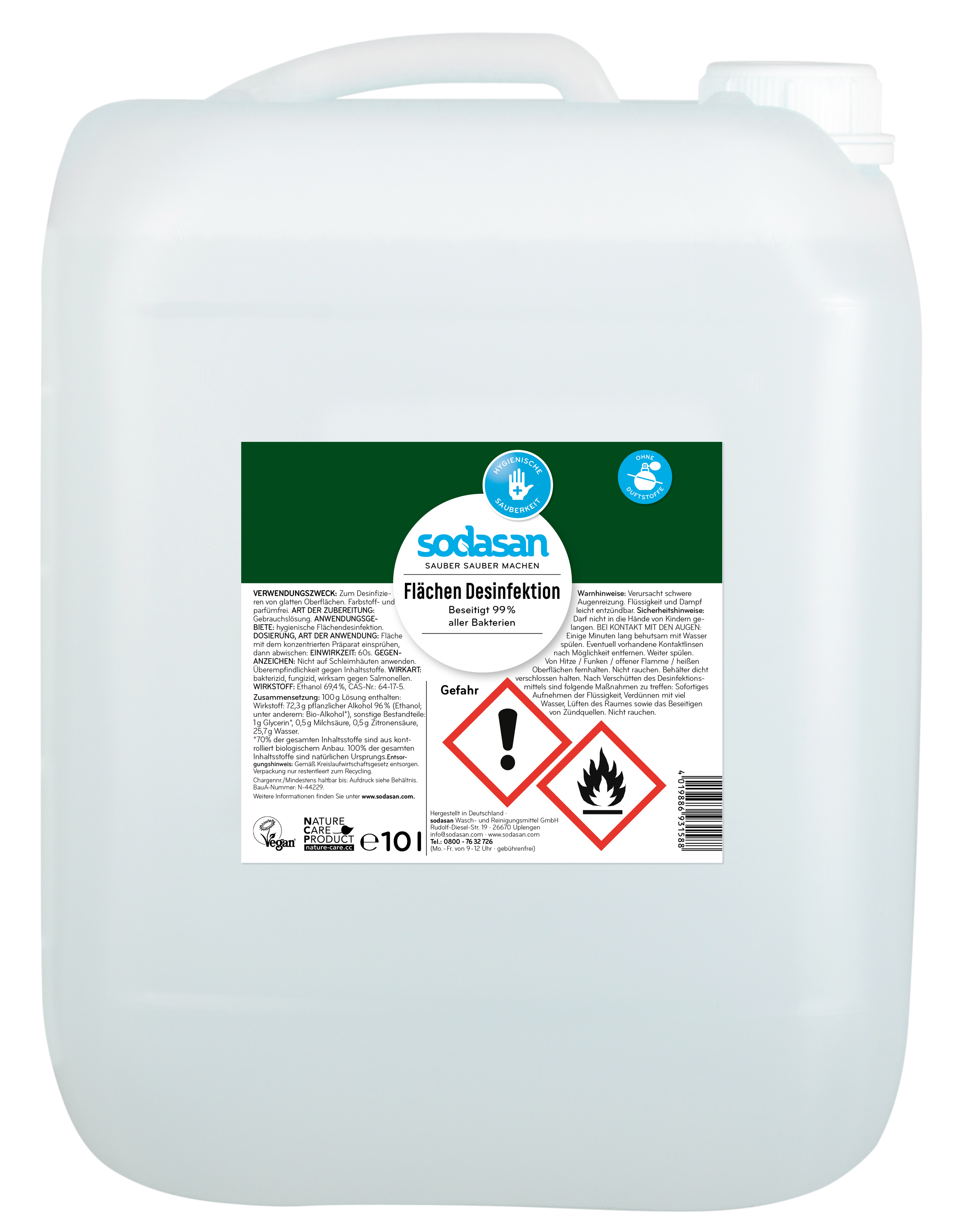 Flächen Desinfektion Kanister 10 l