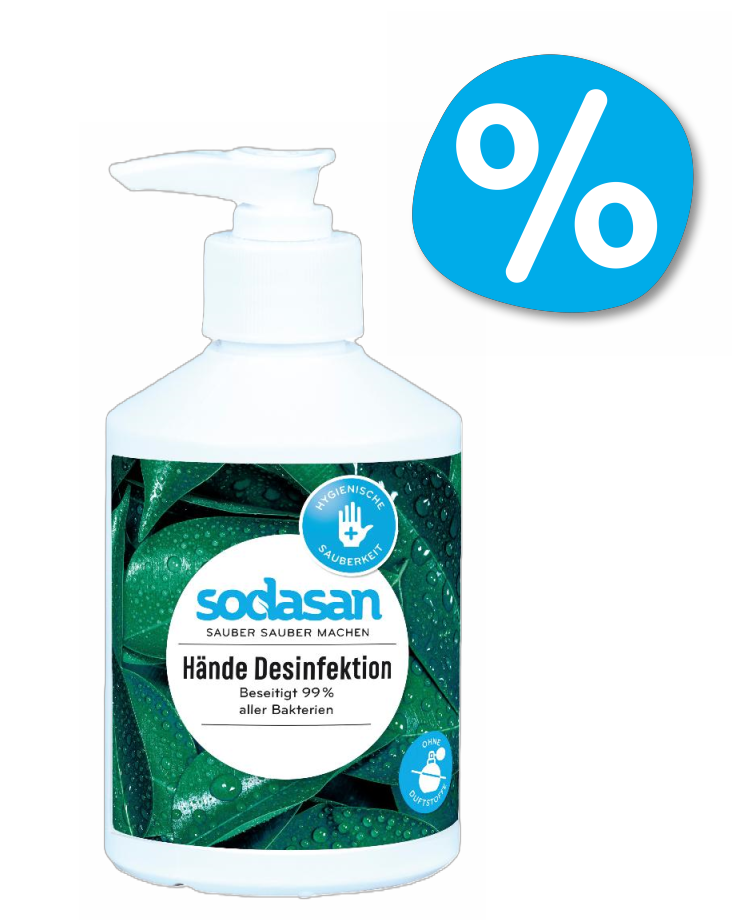 Hände Desinfektion 300 ml Rundflasche