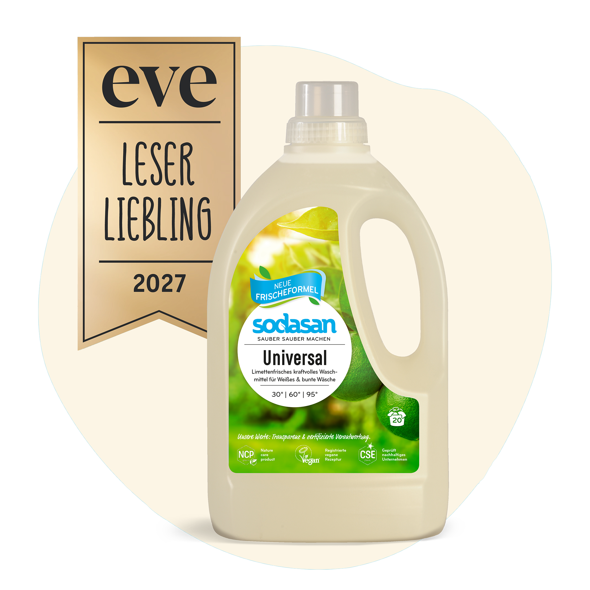 Jetzt abstimmen und gewinnen! Wähle Universal Waschmittel Limette zum Leser-Liebling!