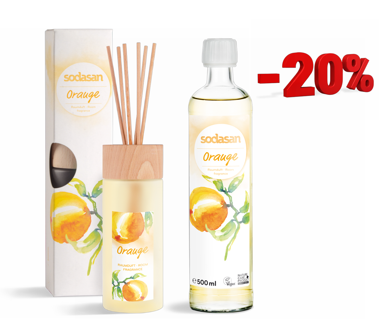 Raumduft Orange-Set